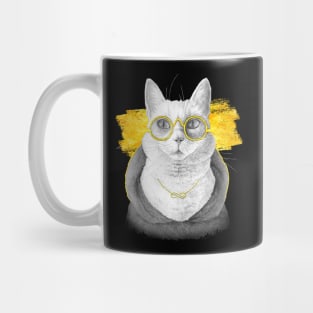 The charcoal cat (black version) Mug